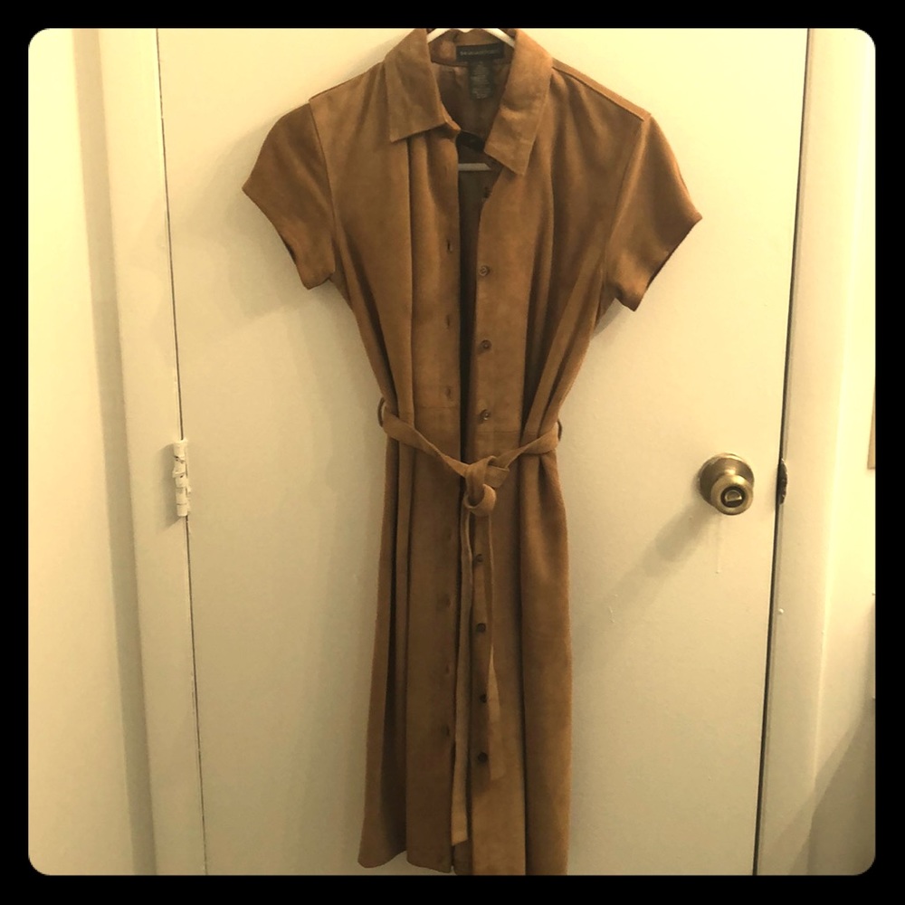 Banana Republic Suede Button Up Dress
